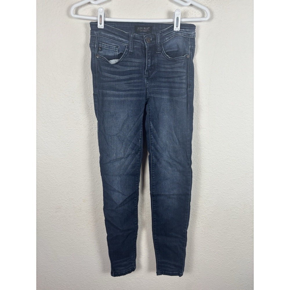Judy Blue Womens Jeans Sz 1 25 Denim Blue Comfort Casual Solid Color Excellent